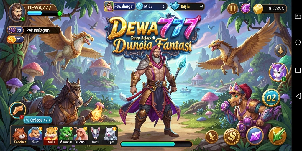 Gameplay seru petualangan di dalam dunia fantasi DEWA777.