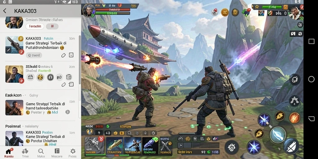 Tampilan gameplay KAKA303 yang menegangkan dan penuh strategi.