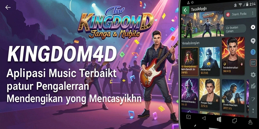 Tampilan gameplay KINGDOM4D menampilkan momen menyenangkan saat bernyanyi karaoke.