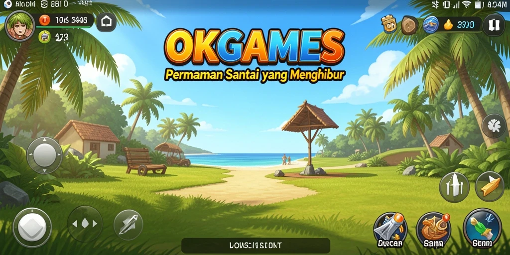 Tampilan gameplay OKGAMES dengan tantangan yang seru dan menarik.
