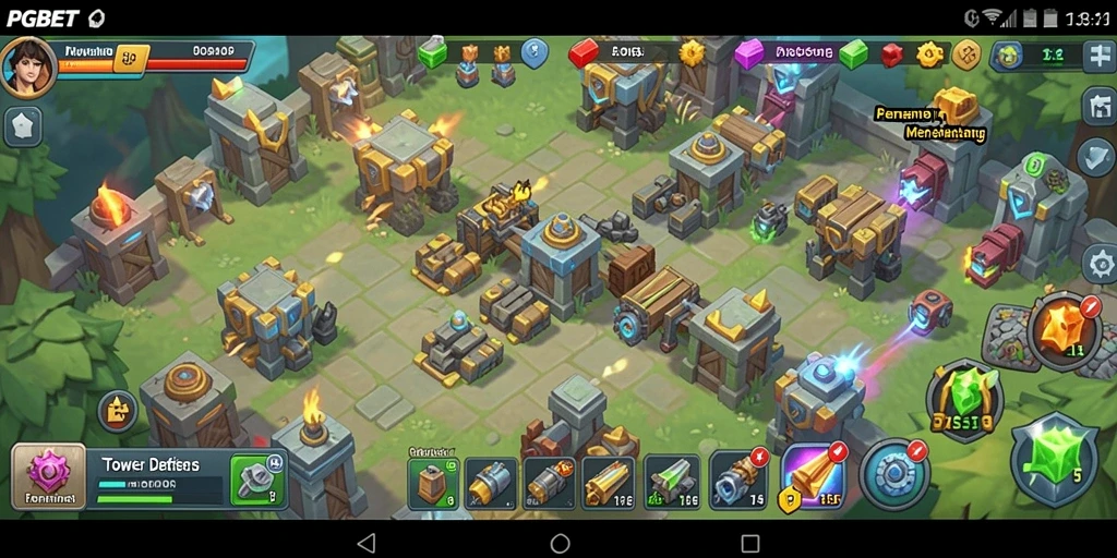 Gameplay PGBET yang mendebarkan dalam genre Tower Defense.