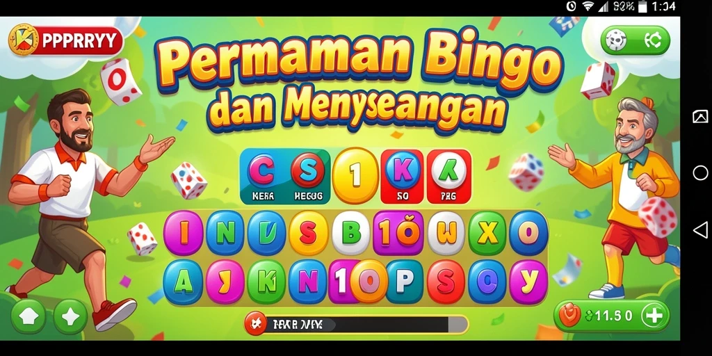 Tampilan menarik dari gameplay Bingo di PPRRYY.