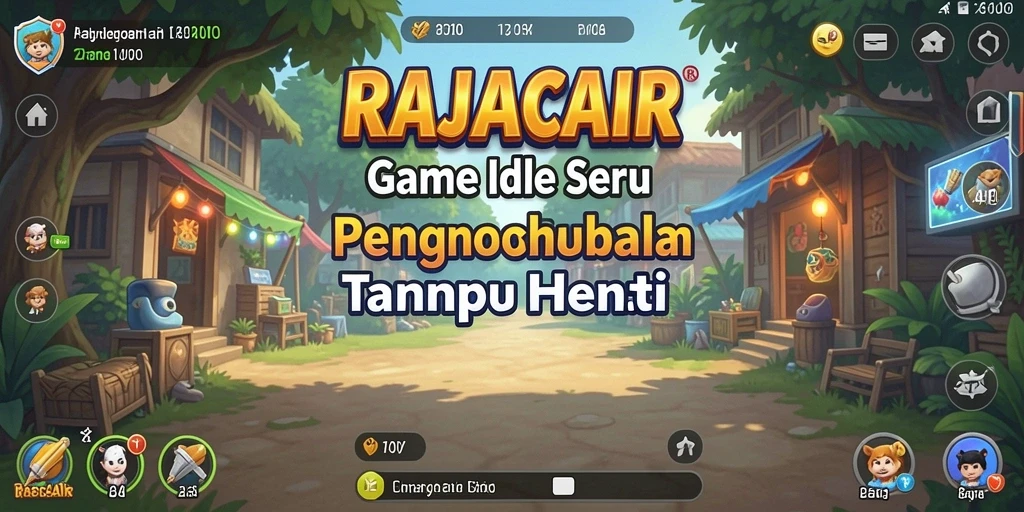 Screenshot gameplay RAJACAIR yang menunjukkan proses pengumpulan sumber daya.