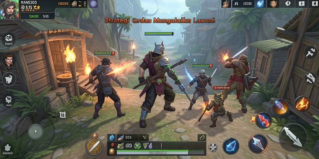 Tampilan gameplay RANS303 dengan berbagai strategi yang menantang.