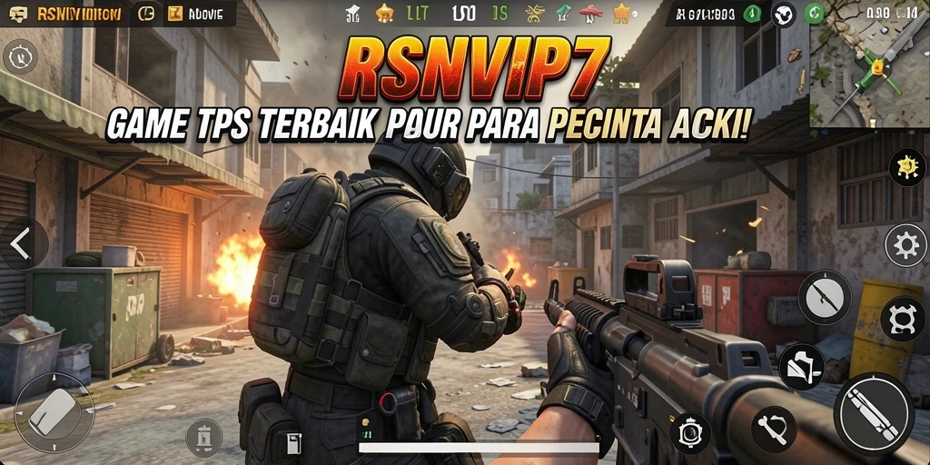 Tampilan gameplay seru dalam game TPS RSNVIP7.