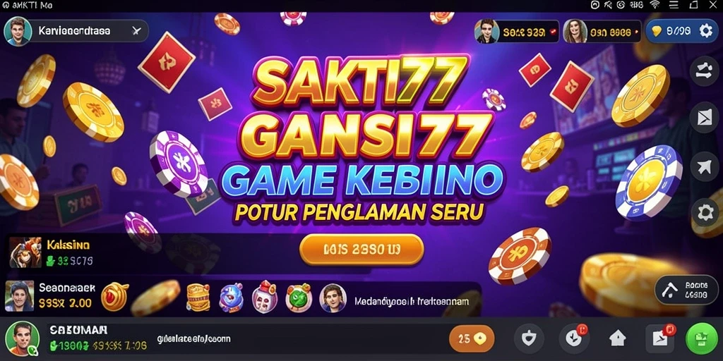 Screenshot SAKTI77 menampilkan aksi intens permainan Kasino.