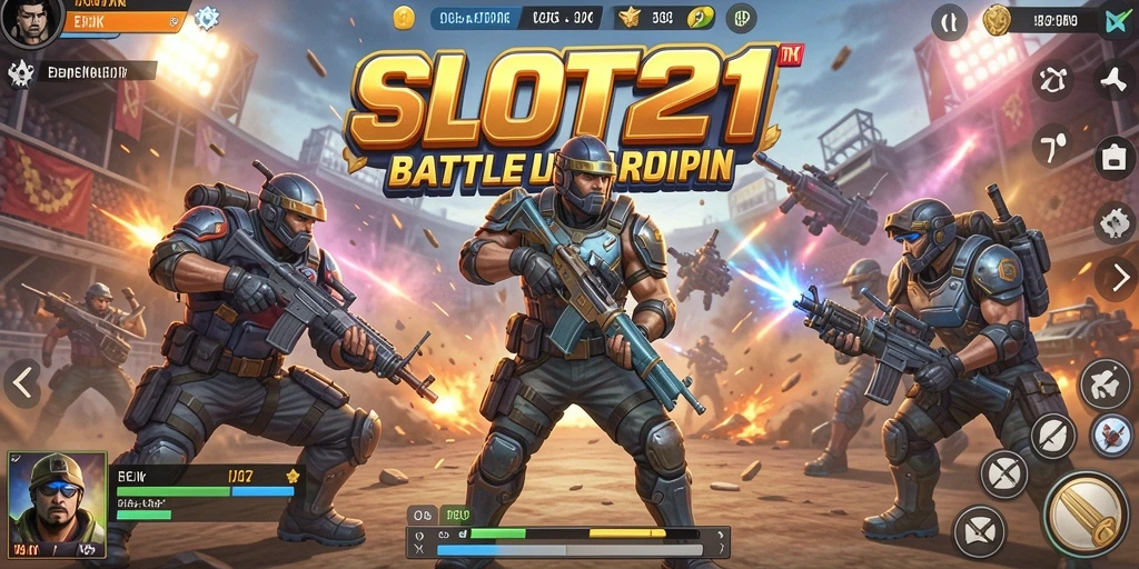 Tampilan mendebarkan dari aksi pertempuran di SLOT21.