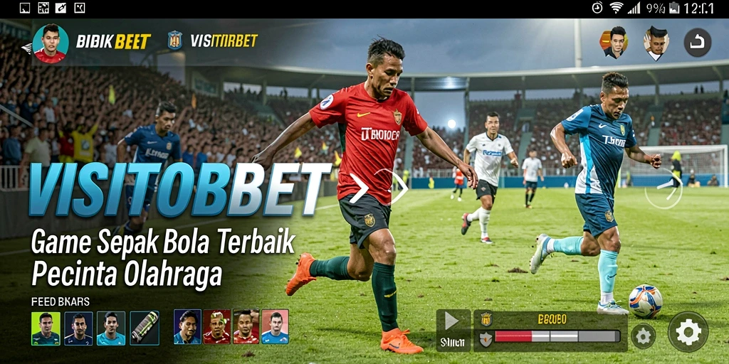 Tampilan gameplay <strong>VISITORBET</strong> yang menawan dan realistis dengan aksi seru di lapangan.
