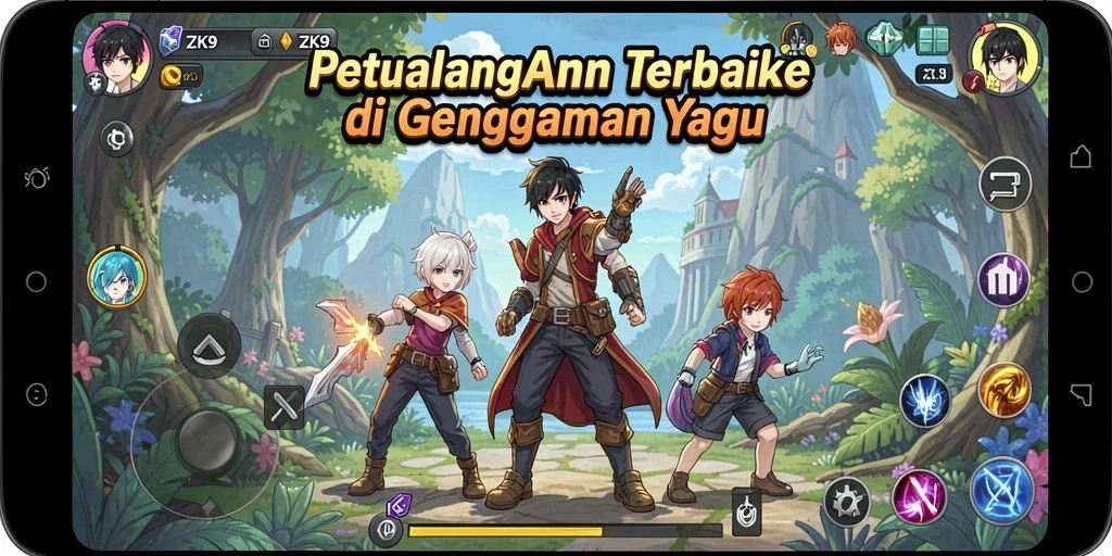 Screenshot ZK9 menampilkan aksi seru dalam dunia Anime yang dinamis.